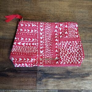 Victoria's Secret Heart Pattern Cosmetic Bag